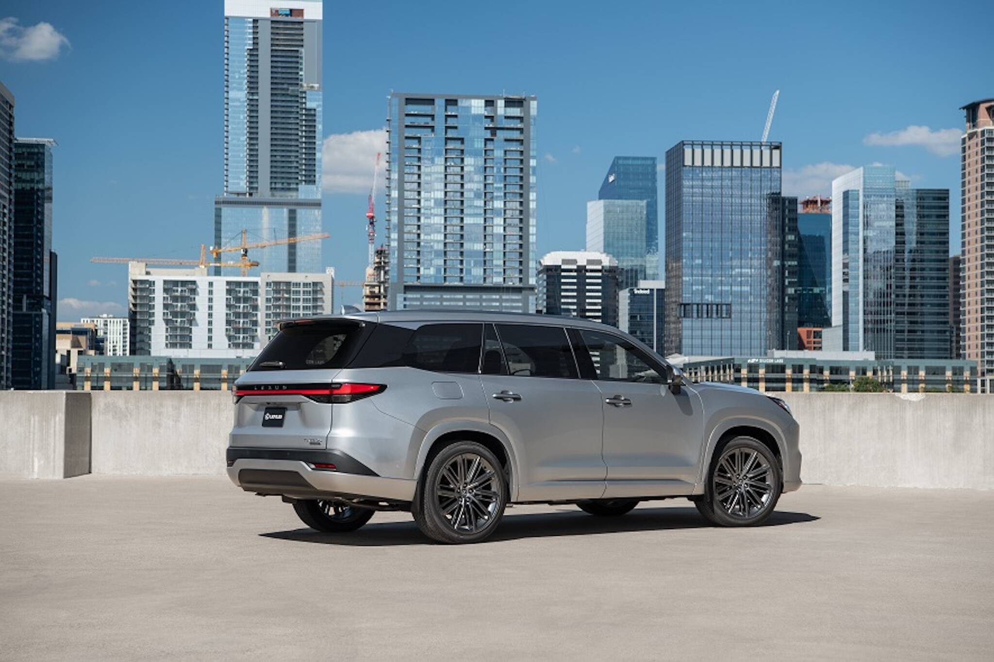 The 2024 Lexus TX 550h+ is a plug-in hybrid luxury SUV with seating for up to six passengers in three rows. (Photo provided by Lexus)