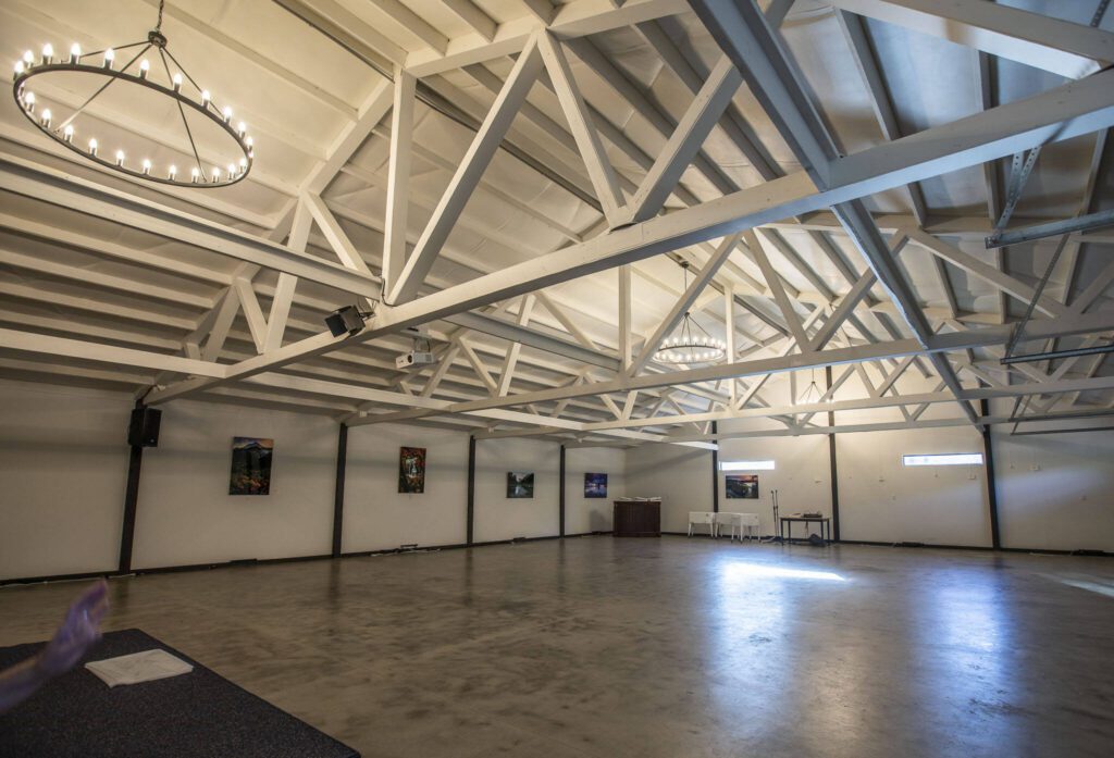 An event building on the property that is available for rent. (Olivia Vanni / The Herald)
