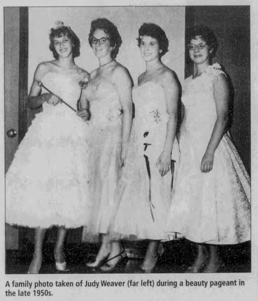 A family photo taken of Judy Weaver (far left) during a beauty pageant in the late 1950s. This photo originally appeared in The Everett Daily Herald on June 3, 2009. 
