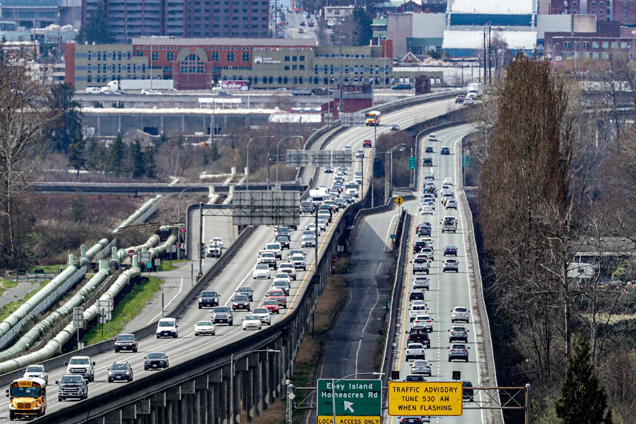 The Trestle’s junction with I-5 is under evaluation (Kevin Clark / The Herald)