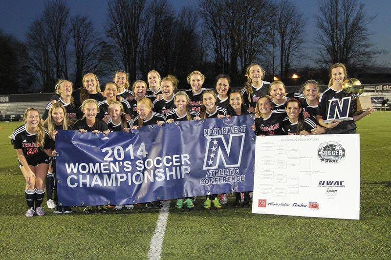 Everett Community College’s women’s soccer team won the 2014 Northwest Athletic Conference championship. (Photo courtesy of Everett Community College)