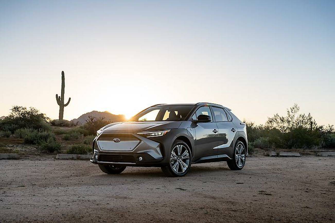 The Solterra is Subaru’s first all-electric compact SUV. (Photo provided by Subaru)