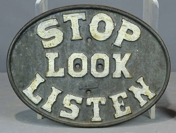 “Stop. Look. Listen.” It’s always good advice, especially when there are train tracks nearby.