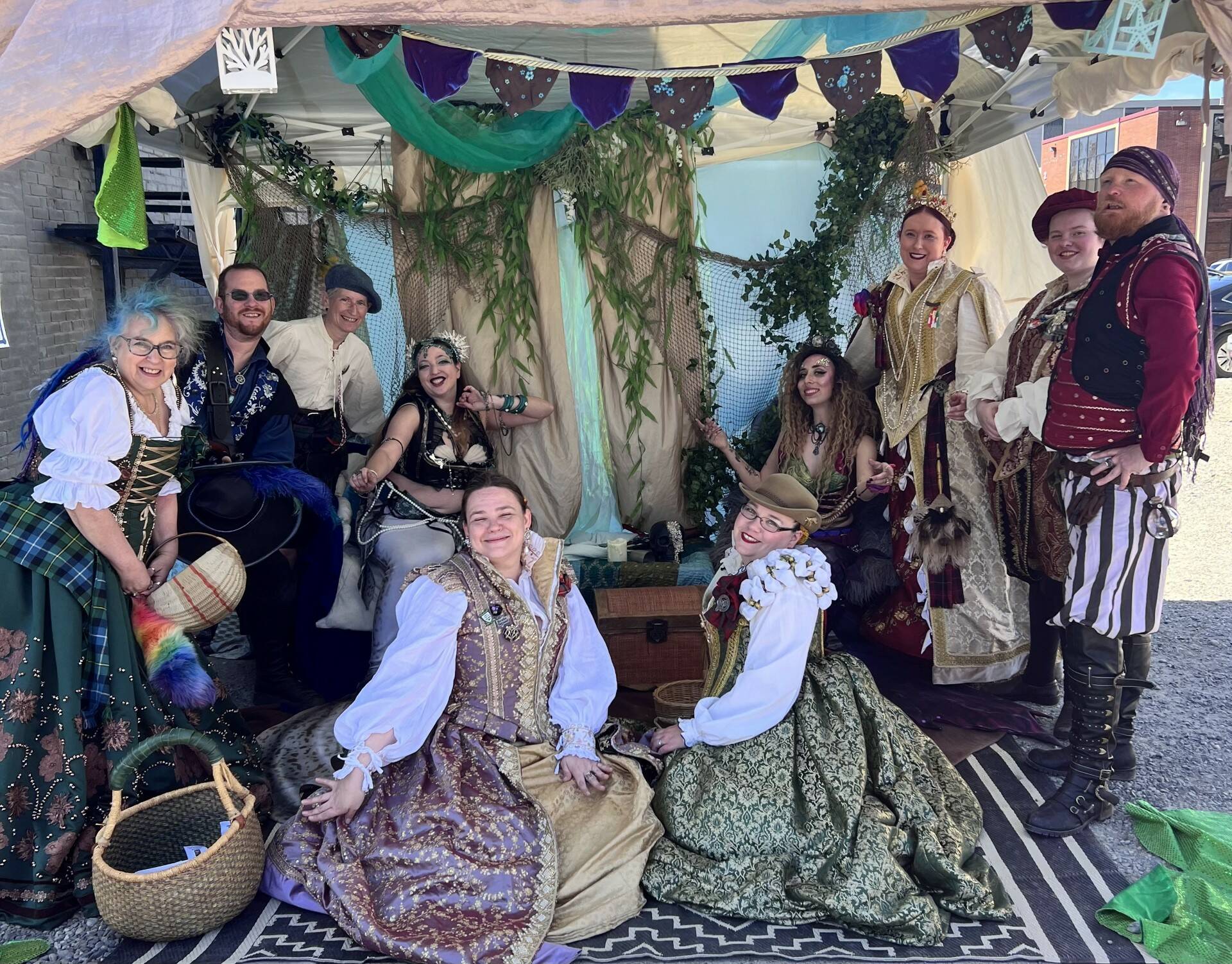 Some of the crew involved with the Whidbey Renaissance Faire. (Photo by Bill Huls)