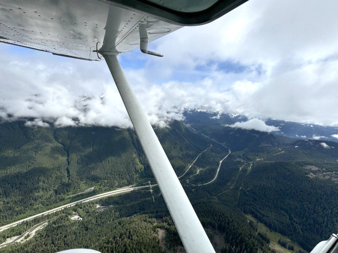 Air and ground search and rescue teams found Jerry Riedinger’s plane near Humpback Mountain on Monday. (WSDOT photo)