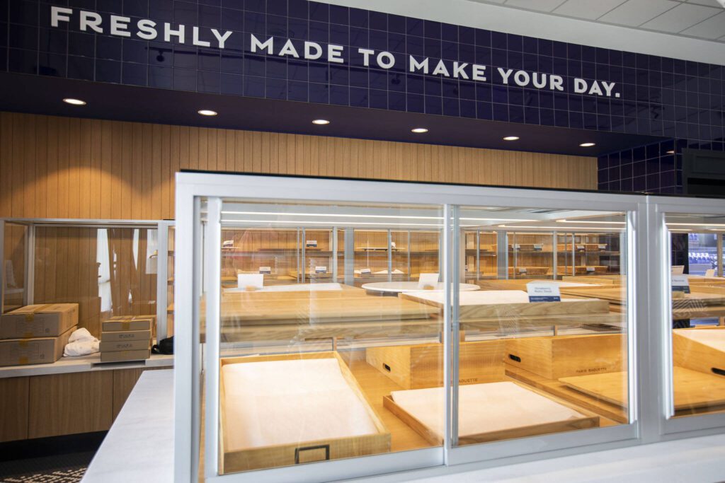 Inside the soon to open Paris Baguette next to Alderwood Mall on Thursday, May 30, 2024 in Lynnwood, Washington. (Olivia Vanni / The Herald)
