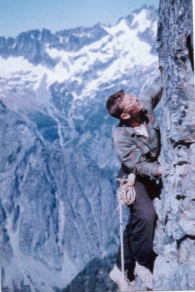 Kenn Carpenter climbs Magic Mountain, a peak southeast of Cascade Pass in Skagit County, Washington. (Submitted photo)
