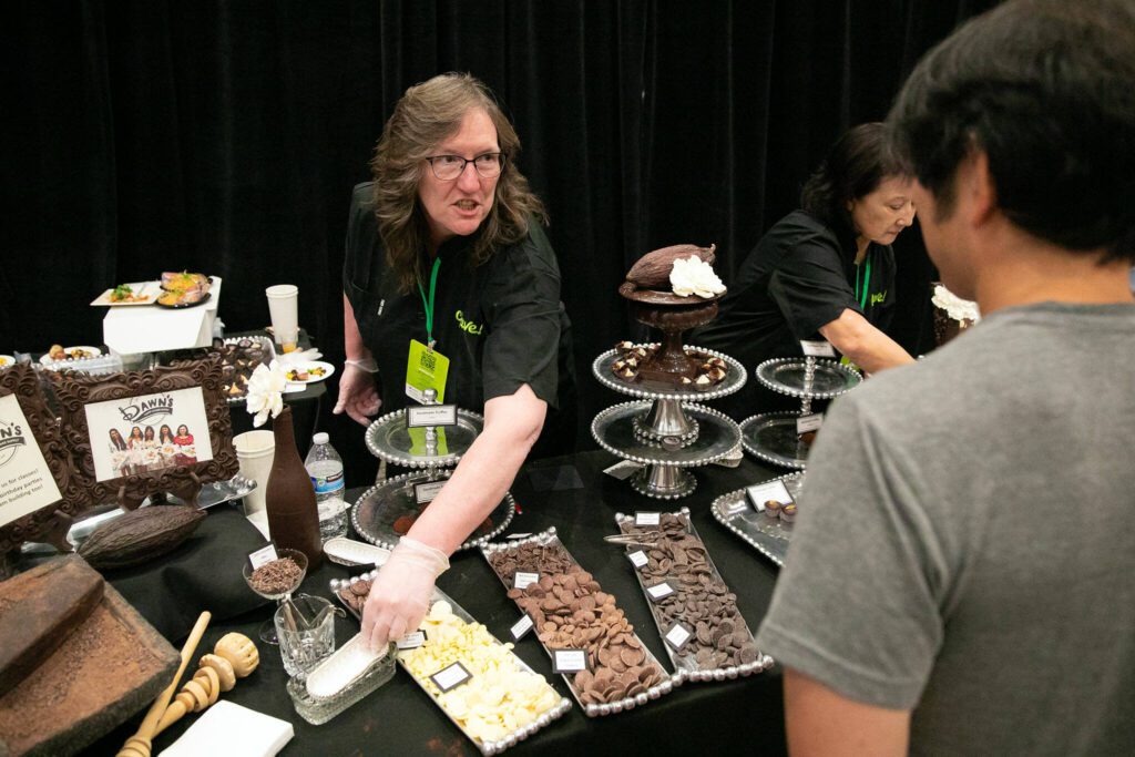 Dawn’s Candy and Cake at Crave! Northwest food festival at the Lynnwood Event Center on Friday, June 21, 2024, in Lynnwood, Washington. (Ryan Berry / The Herald)
