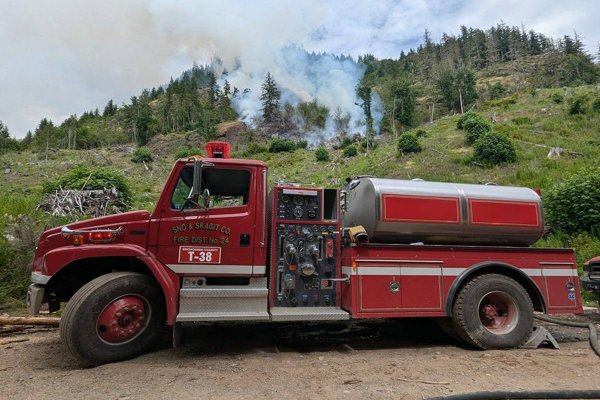 Photos from June 22 after the blaze sparked. (Provided photo)