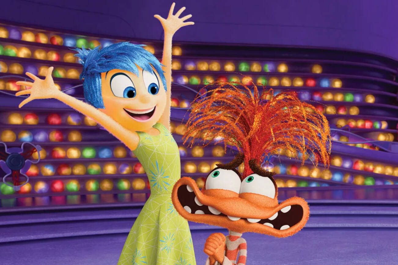 Pixar's "Inside Out 2" follows Riley and her emotions, including Anxiety (right), into high school. (Disney)