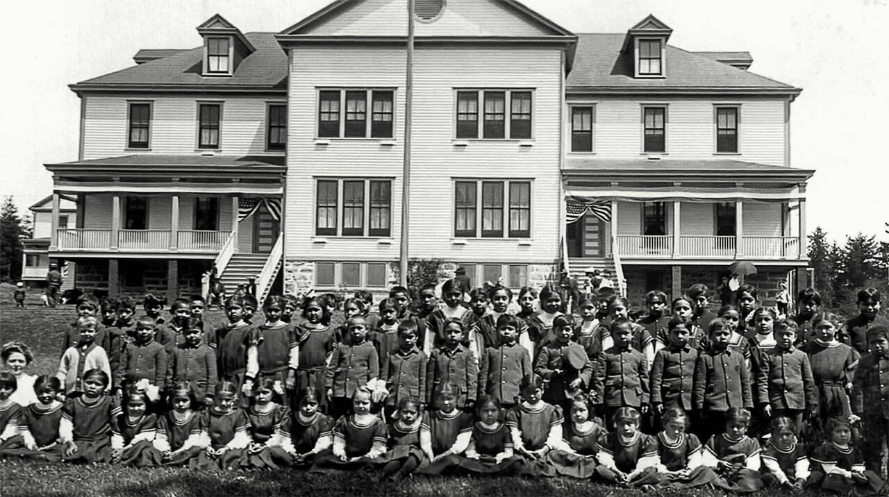 Tribal children were forced by the U.S. government to attend the Tulalip Indian Boarding School, where conditions were harsh. (Hibulb Cultural Center)