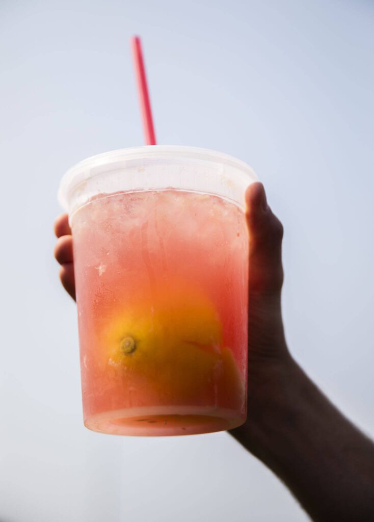 Pomegranate lemonade from puddin cakz at Taste Edmonds on Friday in Edmonds. (Olivia Vanni / The Herald)
