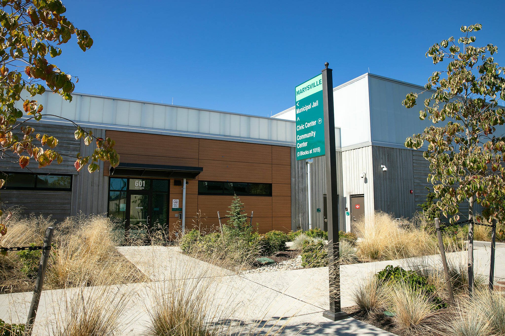 The Marysville Municipal Jail is pictured in 2023. The City Council has increased mandatory minimum sentences for repeat offenders. (Ryan Berry / The Herald)