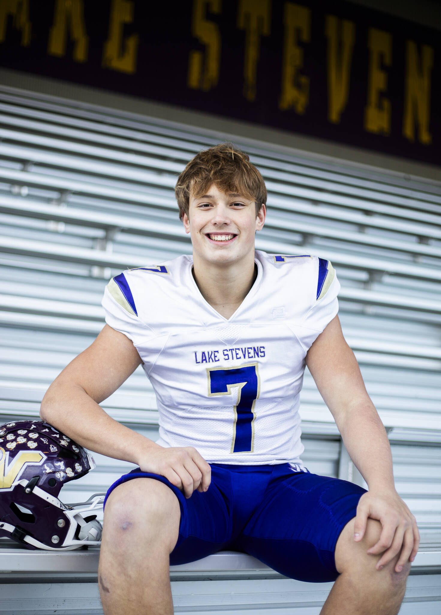 Lake Stevens junior Keagan Howard is The Herald’s 2024 Defensive Football Player of the Year. (Olivia Vanni / The Herald)