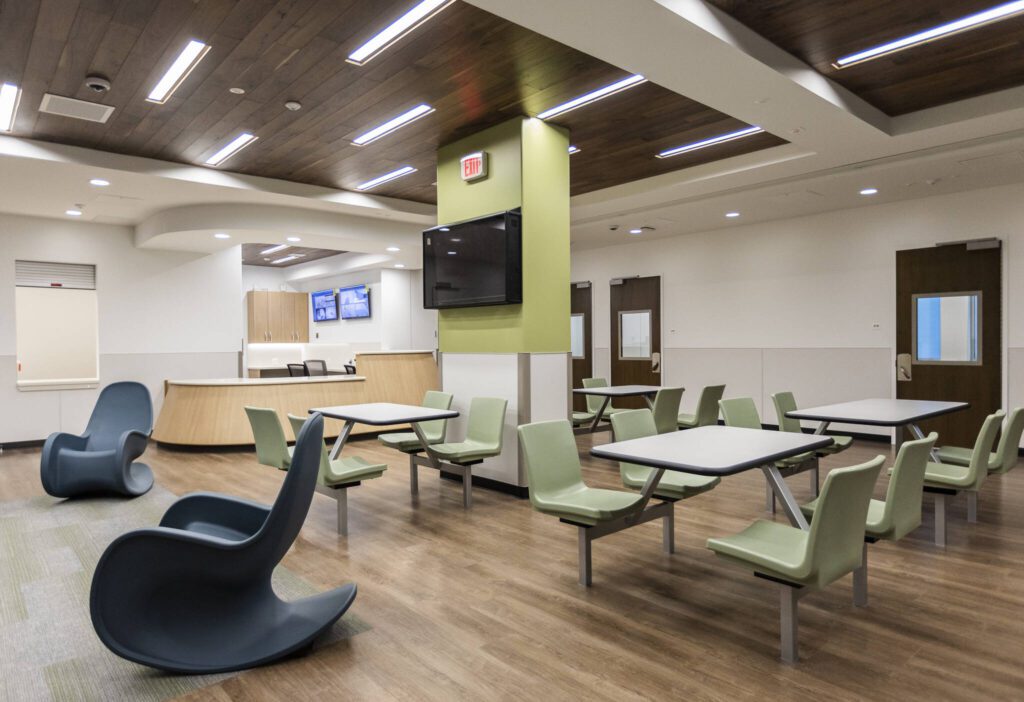 The second floor of the Lynnwood Crisis Care Center on Friday, Feb. 7, 2025, in Lynnwood, Washington. (Olivia Vanni / The Herald)
