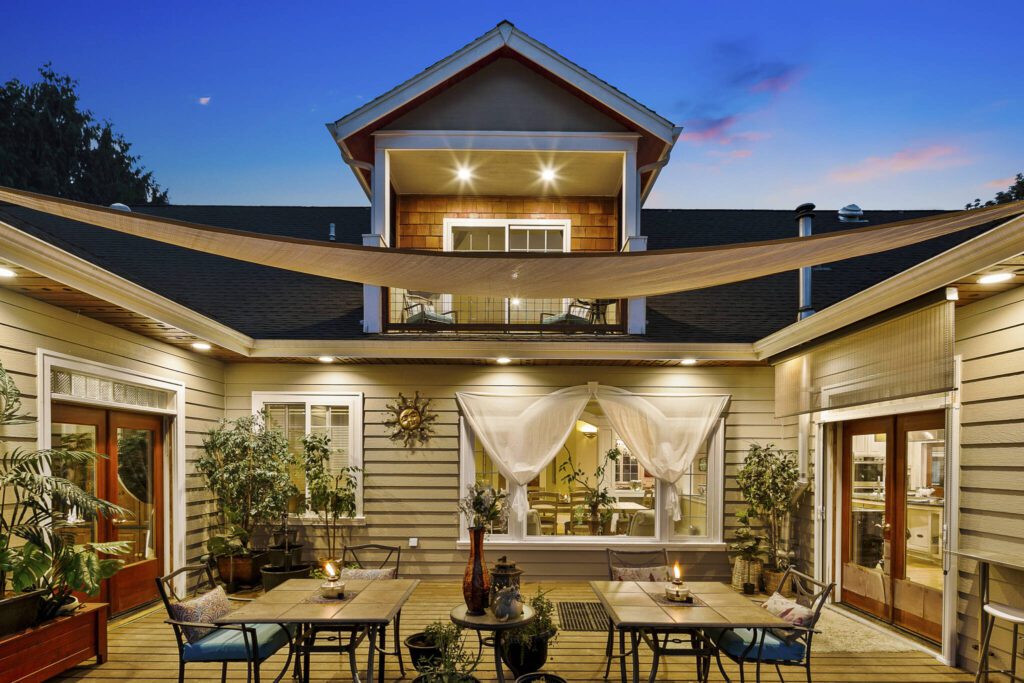 The back porch of The Grayson Bed and Breakfast in Monroe. (Photo courtesy of HD Estates and Grayson Bed and Breakfast)
