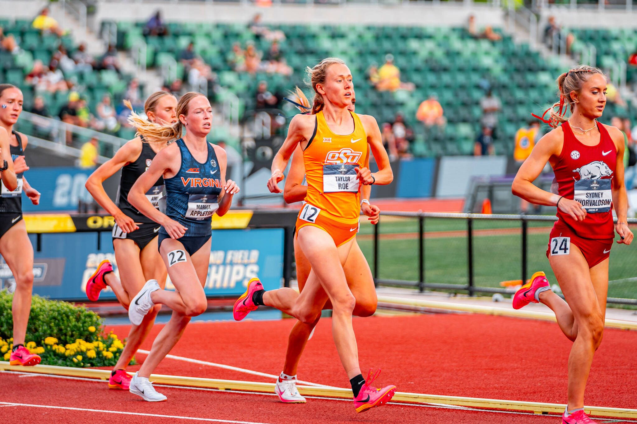 Lake Stevens High School graduate Taylor Roe competes for Oklahoma State University at the 2024 NCAA Outdoor Track and Field Championships on June 8 in Eugene, Oregon. (Photo courtesy of Oklahoma State University)