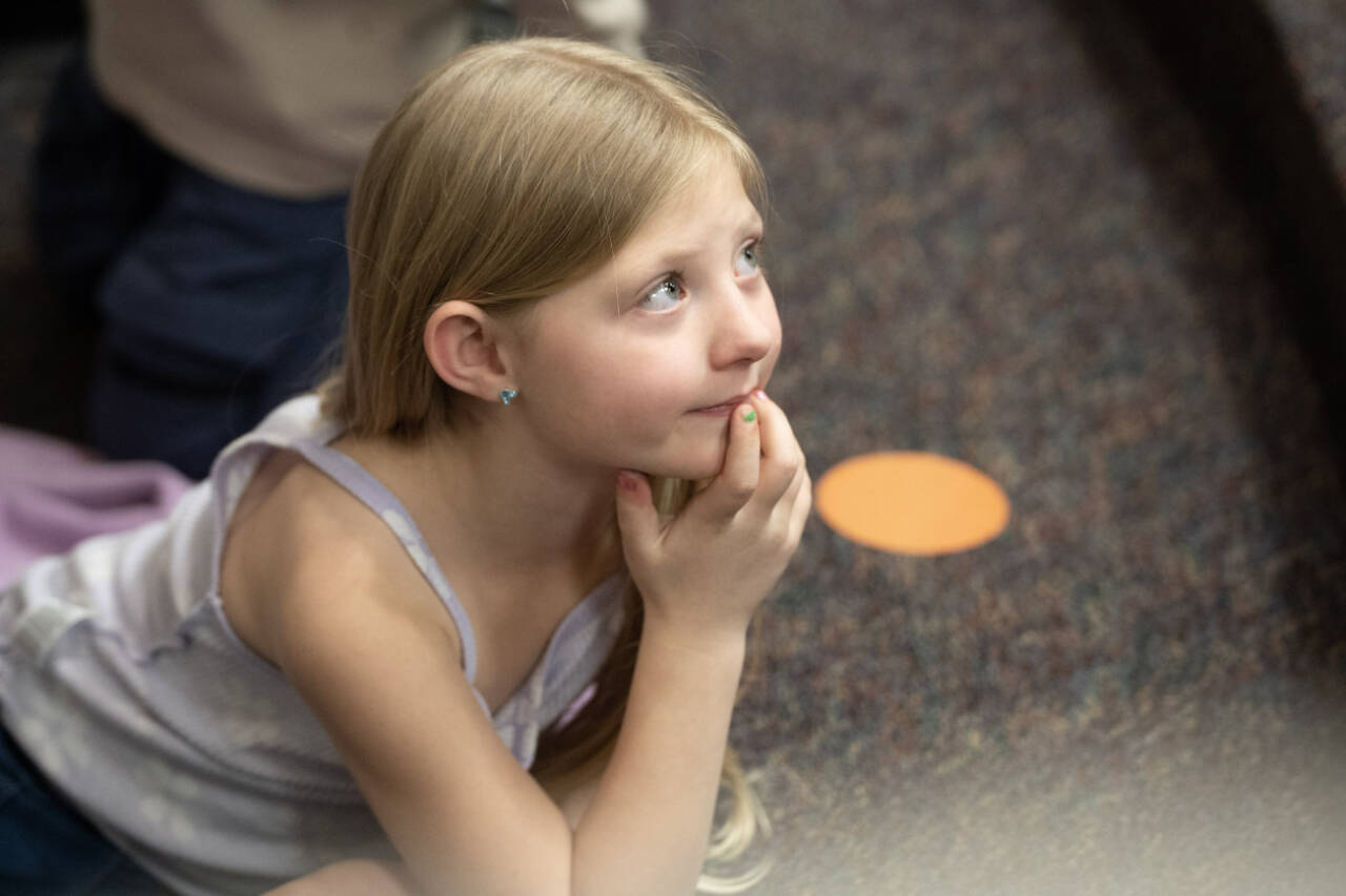Among the programs sponsored by Humanities Washington was a Prime Time Family Reading Event at the Granite Falls Sno-Isle Library in March. (Rachel Jacobson)