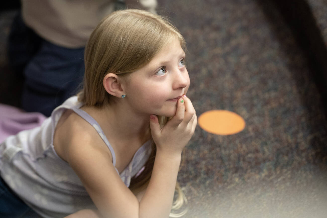 Among the programs sponsored by Humanities Washington was a Prime Time Family Reading Event at the Granite Falls Sno-Isle Library in March. (Rachel Jacobson)