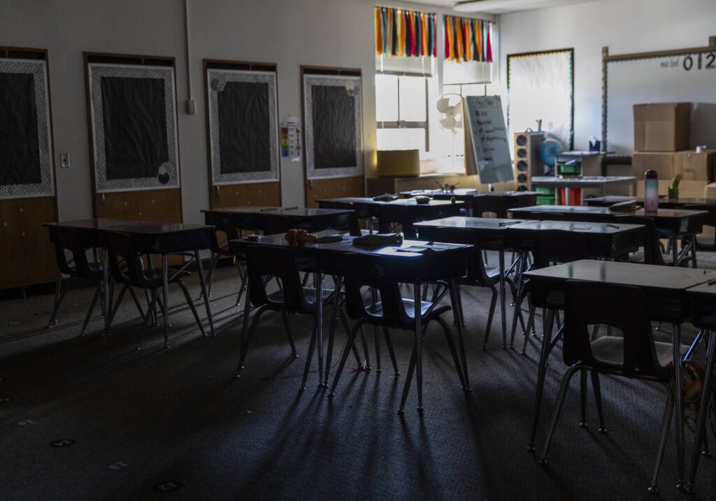 Inside one of the classrooms at Liberty Elementary on Thursday, May 29, 2025 in Marysville, Washington. (Olivia Vanni / The Herald)
