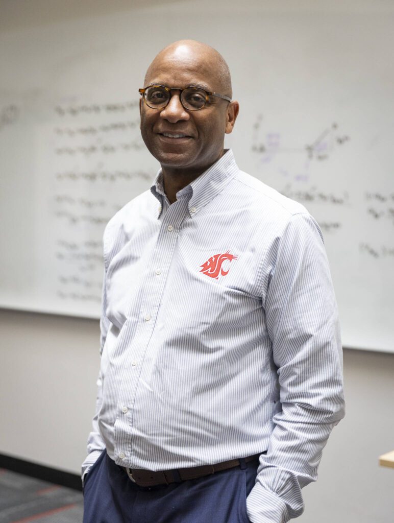 Chancellor of Washington State University’s Everett campus Paul Pitre on Wednesday, May 28, 2025 in Everett, Washington. (Olivia Vanni / The Herald)
