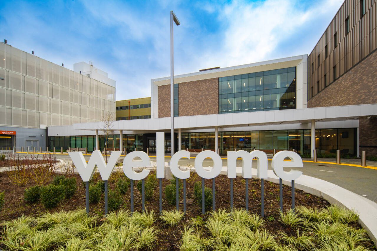 The new Kaiser Permanente Everett Medical Center facility at 2929 Pine St. on Monday, June 2, 2025 in Everett, Washington. (Nakean Wickliff/Courtesy Kaiser Permanente)