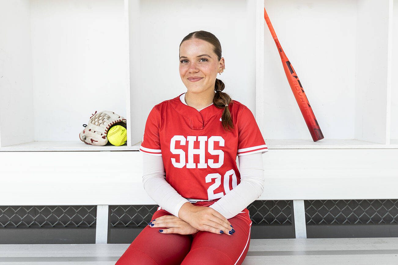 Stanwood sophomore Addi Anderson in The Herald's 2025 All-Area Softball Pitcher of the Year. (Olivia Vanni / The Herald)