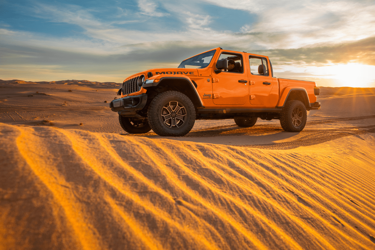 The 2025 Jeep Gladiator pickup, in one of its more outrageous colors (Provided by Jeep).