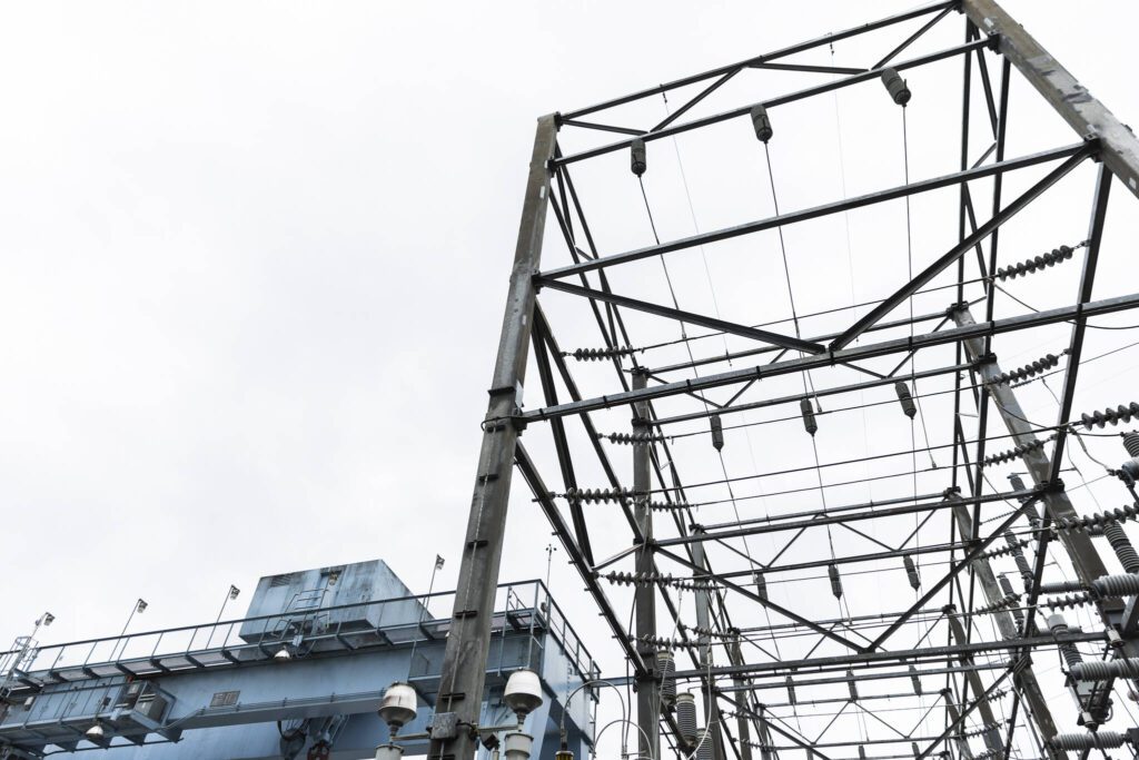Power lines at the the Henry M. Jackson Powerhouse on Wednesday, June 18, 2025 in Sultan, Washington. (Olivia Vanni / The Herald)
