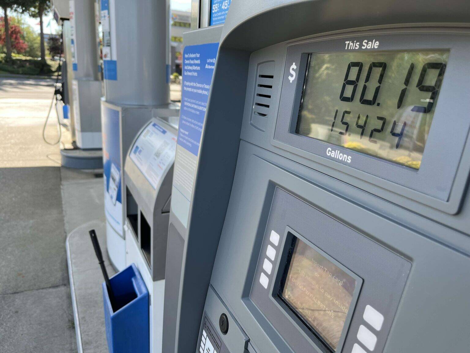 Washington will have the nation’s third-highest state gas tax behind California and Pennsylvania.(Photo by Bill Lucia/Washington State Standard)