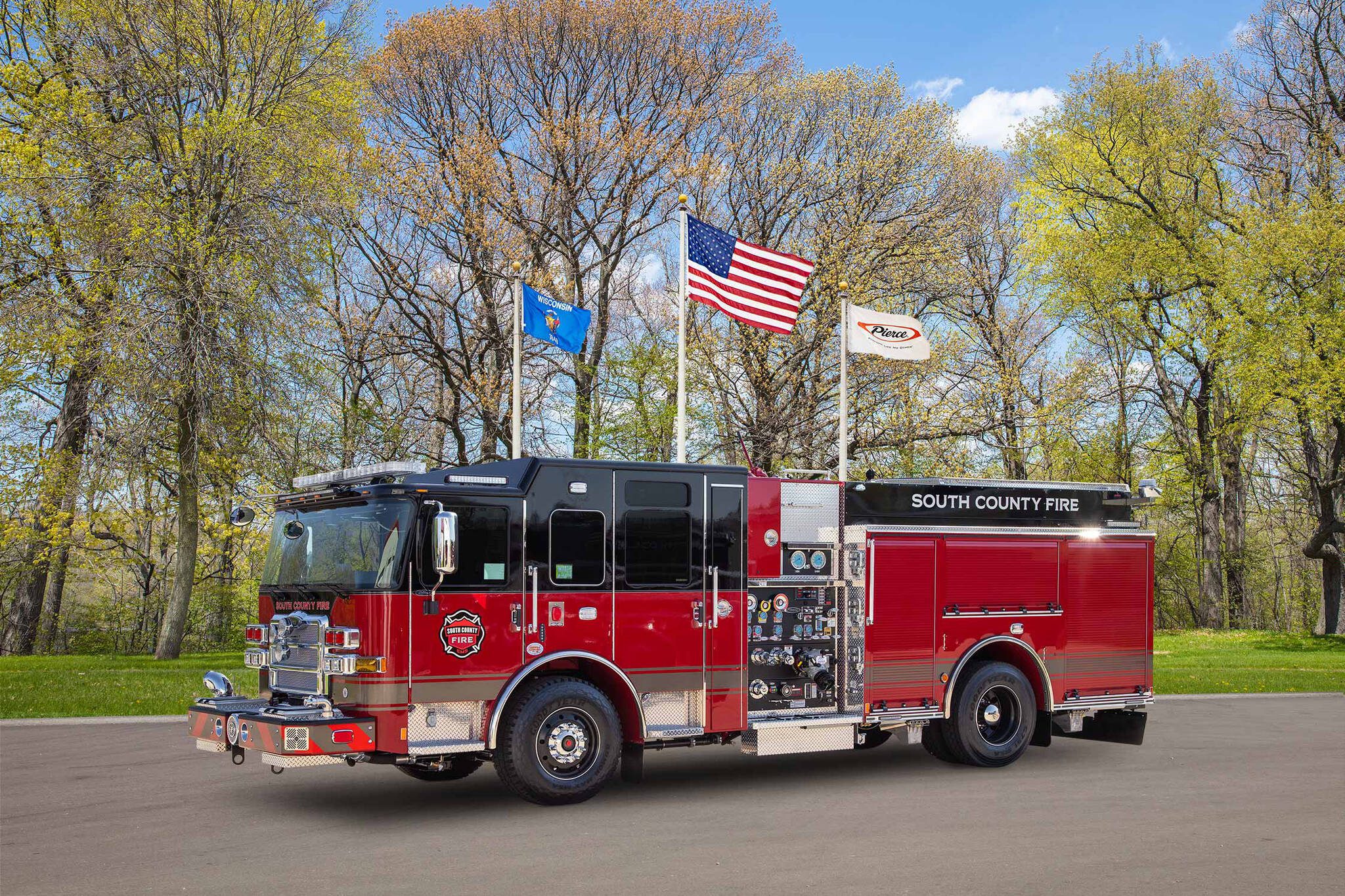 South County Fire will hold a push-in ceremony for its latest fire engine Monday, July 21, 2025, at the Lynnwood Civic Center Fire Station, 18800 44th Ave. W, Lynnwood, Washington. (South County Fire)