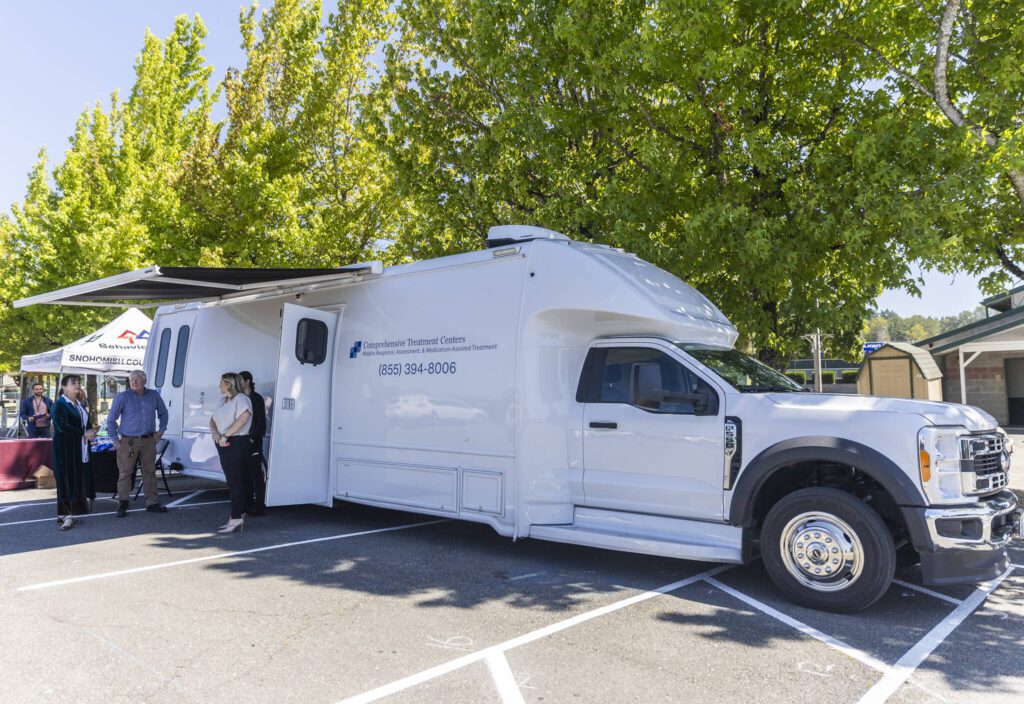 The new mobile opioid treatment clinic on Tuesday, July 29, 2025 in Monroe, Washington. (Olivia Vanni / The Herald)
