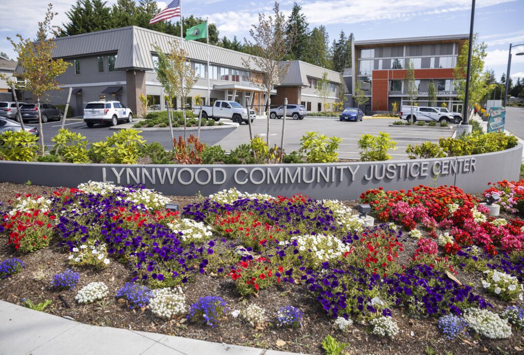 The Lynnwood Community Justice Center on Tuesday, Aug. 19, 2025 in Lynnwood, Washington. (Olivia Vanni / The Herald)
