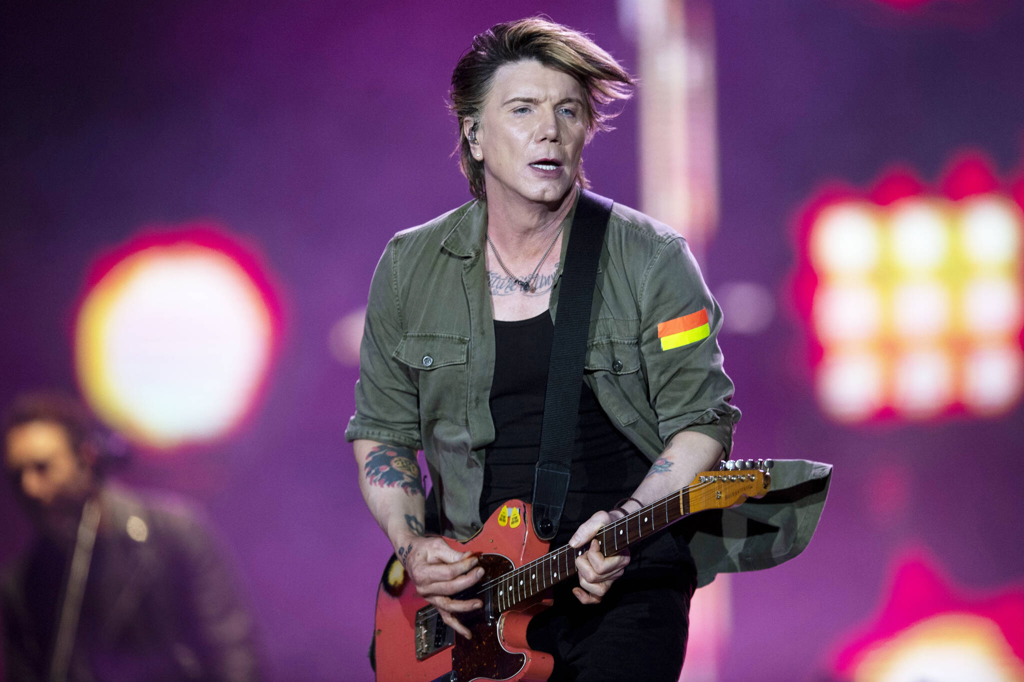 John Rzeznik from the rock band Goo Goo Dolls performs during Rock in Rio festival at the Olympic Park, Rio de Janeiro, Brazil, in 2019. The Goo Goo Dolls will join Dashboard Confessional in performing at Chateau Ste. Michelle on Aug. 31 and Sept. 1 in Woodinville. (Photo by MAURO PIMENTEL / AFP)
