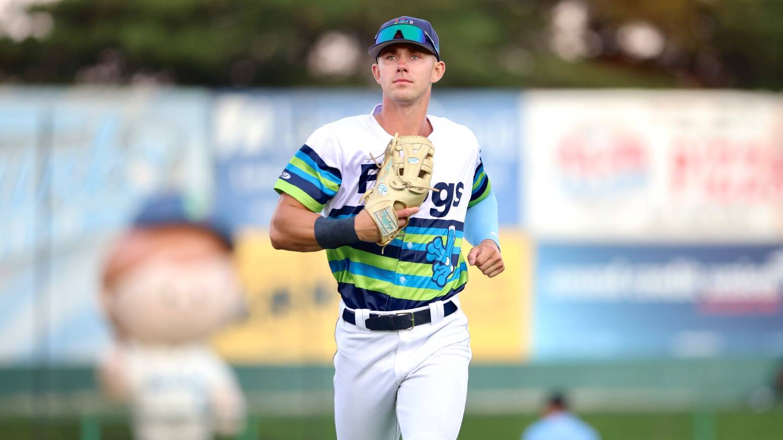 Everett AquaSox right fielder Carson Jones registered a hit and a walk against the Eugene Emeralds at Funko Field in Everett, Washington on Thursday, Aug. 29, 2025. (Photo courtesy of Evan Morud / Everett AquaSox)