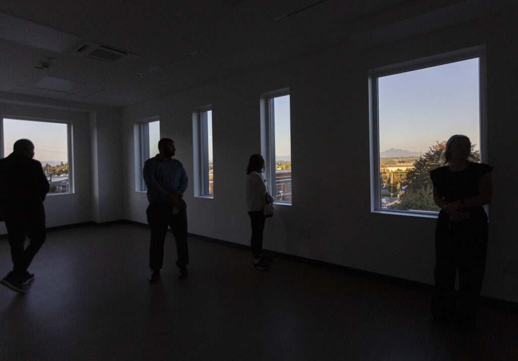 Inside a mixed use area in the Marc Healing Center on Wednesday, Sept. 17, 2025 in Everett, Washington. (Olivia Vanni / The Herald)
