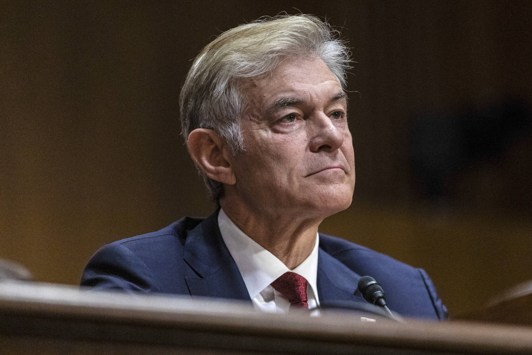 Dr. Mehmet Oz testifies before the Senate Finance Committee on Capitol Hill, in Washington, March 14. (Anna Rose Layden/The New York Times)