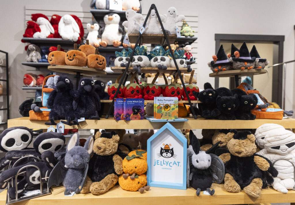 A selection of Jellycats available at Burkett&rsquo;s on Sept. 24, 2025 in Everett, Washington. (Olivia Vanni / The Herald)
