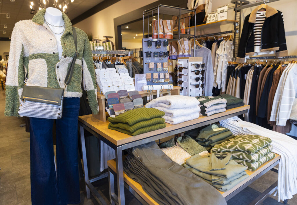Women&rsquo;s clothing available at Burkett&rsquo;s on Sept. 24, 2025 in Everett, Washington. (Olivia Vanni / The Herald)
