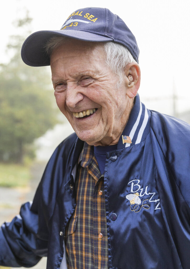 Grandpa Buzz and his signature smile. (Olivia Vanni / The Herald)
