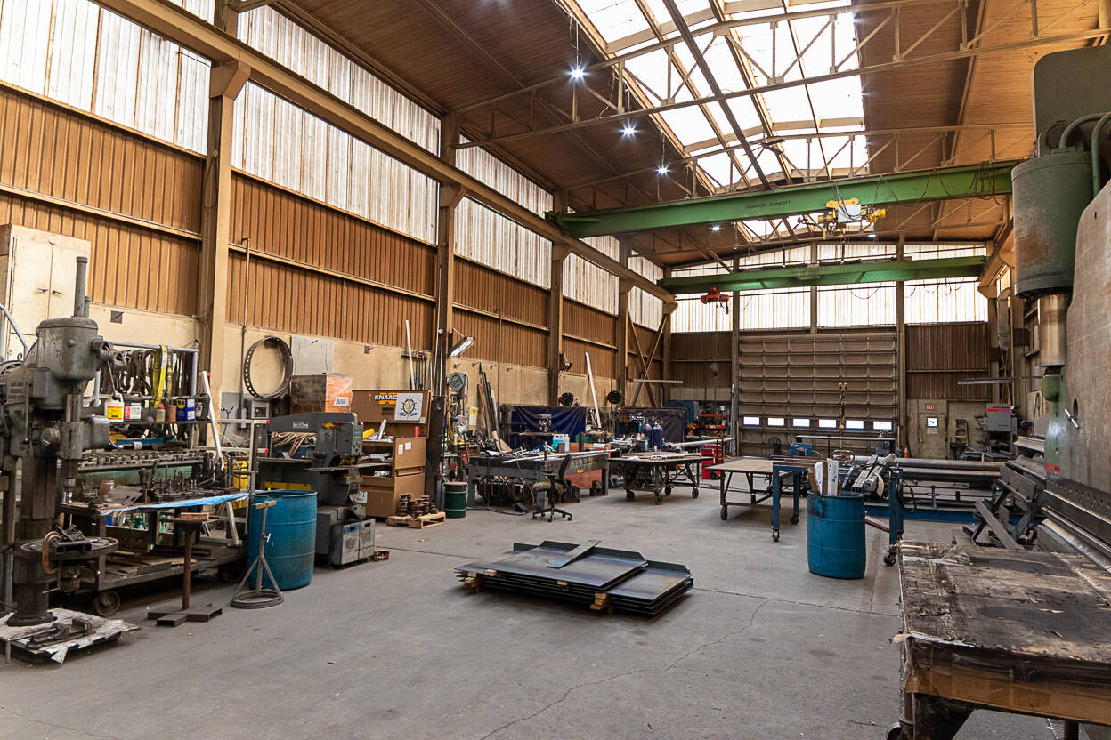 One of the rooms from Eckstrom Industries, a stop on a bus tour of the Association of Washington Business on Thursday, Oct. 2, 2025, in Everett, Washington. (Aaron Kennedy / The Herald)
