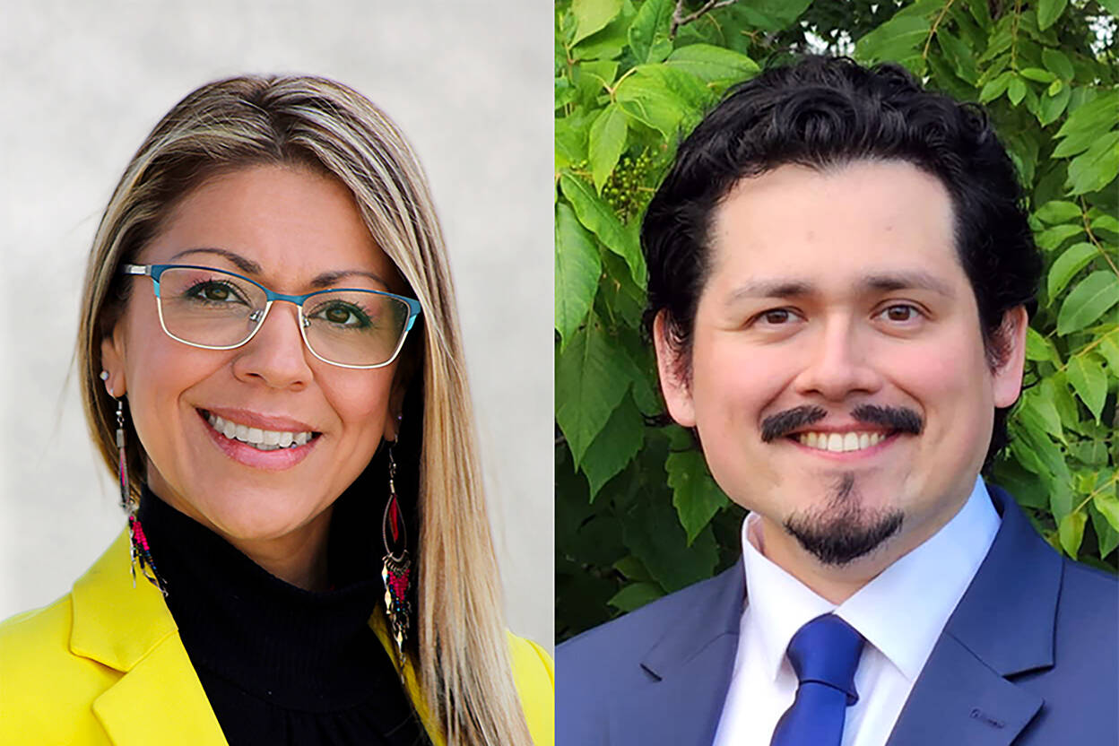 From left, Derica Escamilla and Dio Boucsieguez