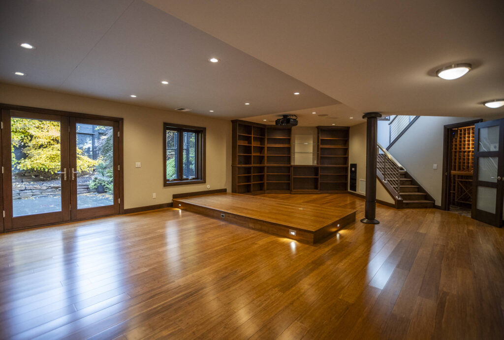 Inside the basement of the $6 million home on Oct. 23 in Mukilteo.
