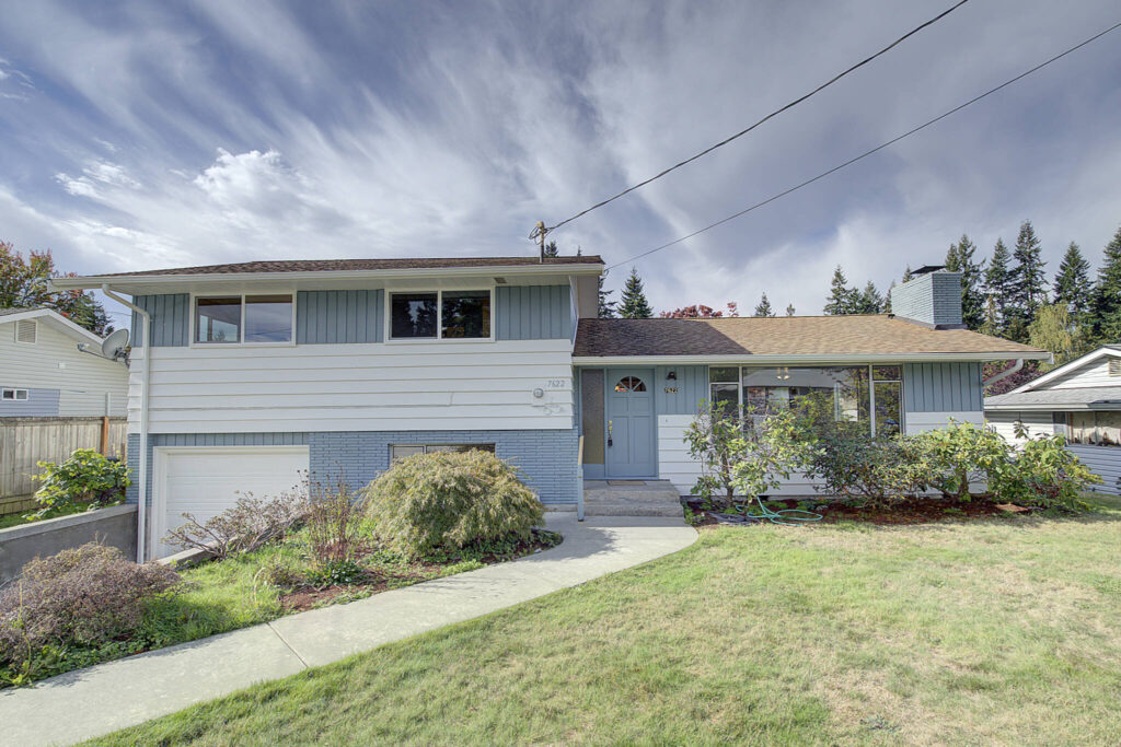 This three-bedroom, two-bath, 1,406-square-foot house at 7622 Easy Street in Everett is on the market for $649,950. It last sold in 1969 for $22,500. photo credit: Walkthrough Media
