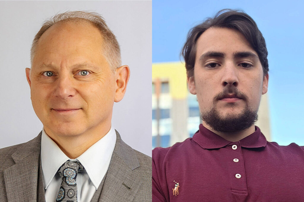 Don Schwab, left, and Marcuz Nunez
