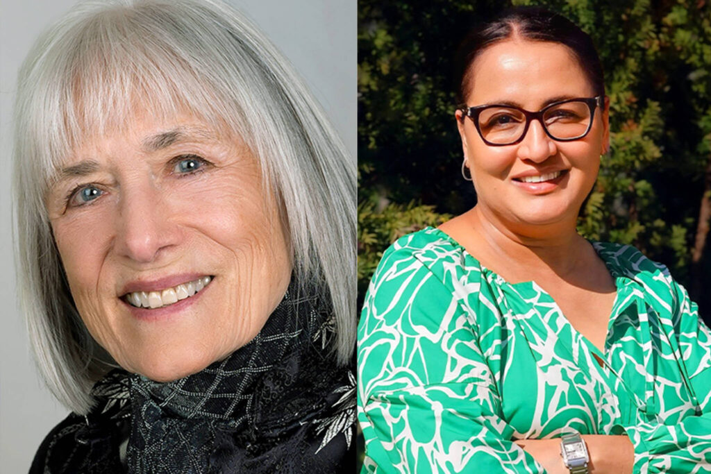 Karen Guzak, left, and Anup Deol
