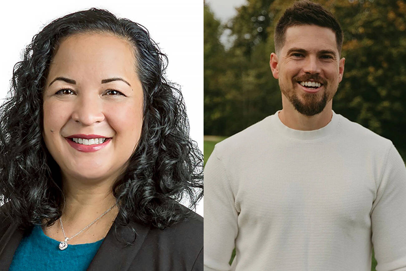 Linda Redmon, left, and Aaron Hoffman