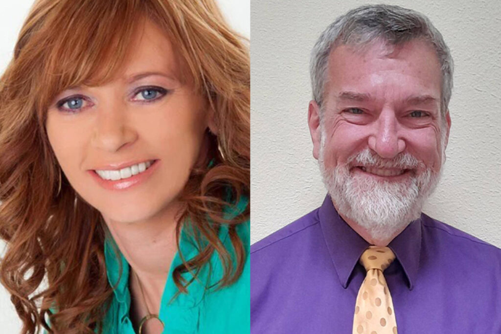 Barbara Alfond, left, and Mark Tomas
