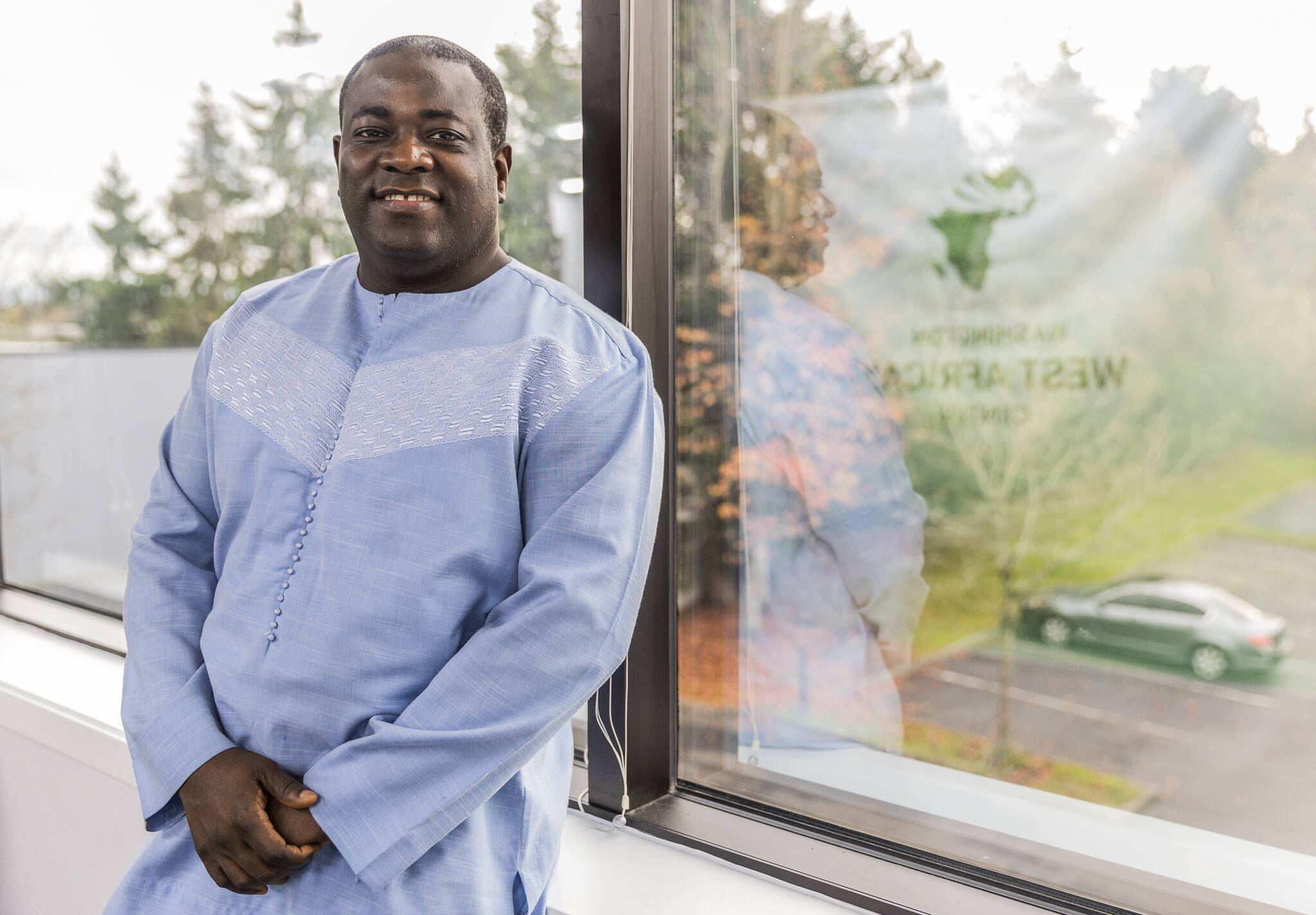 Executive Director of the West African Center Pa Ousman Joof on Nov. 21, 2025 in Lynnwood, Washington. (Olivia Vanni / The Herald)