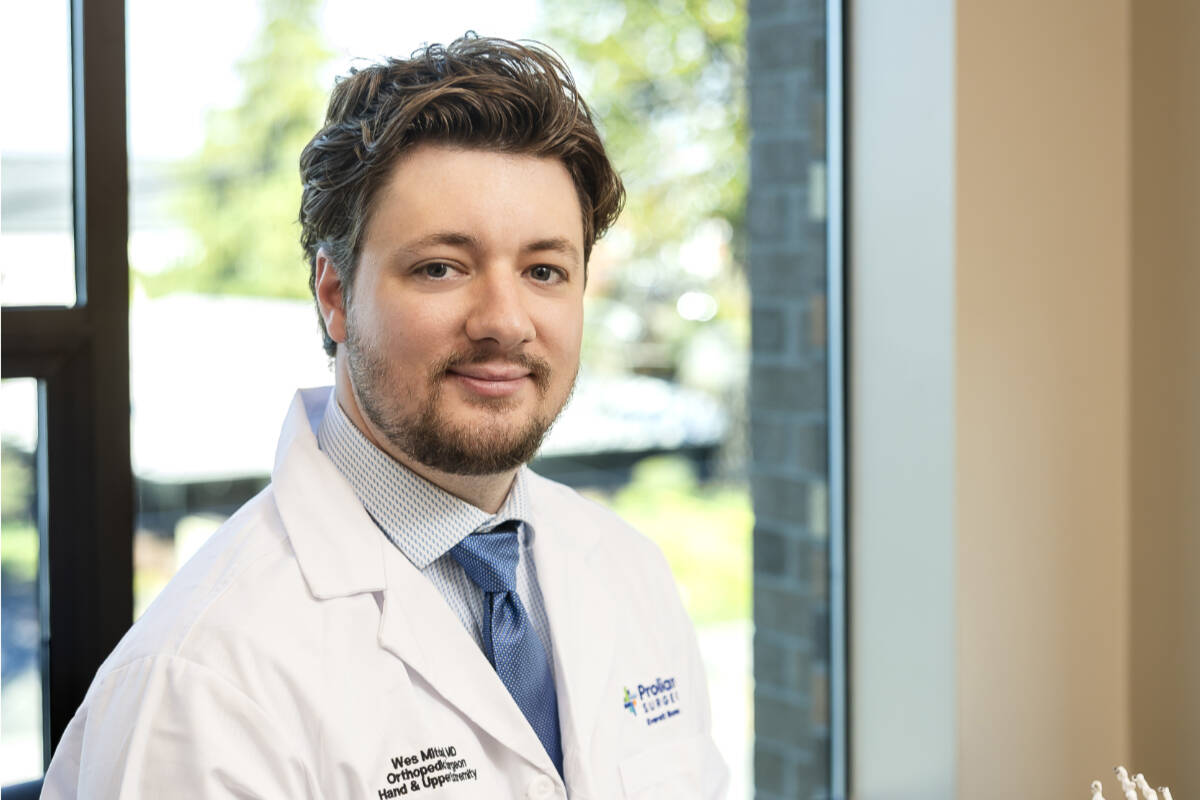 Accomplished orthopedic surgeon Dr. Thomas Wesley Mitchell, MD, who specializes in hand and upper-extremity care, has joined the team of physicians at Proliance Surgeons Everett Bone & Joint in Everett. Courtesy Proliance Surgeons Everett Bone & Joint